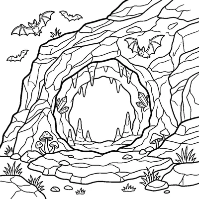 Entrée d'une grotte