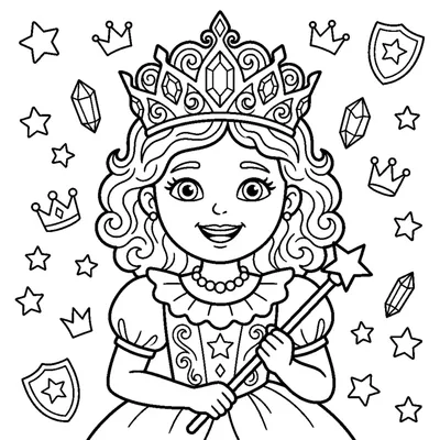 Princesa com coroa