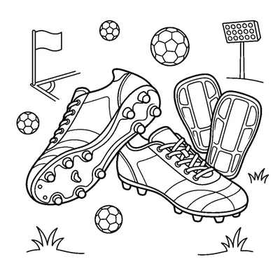 Botas de fútbol y espinilleras
