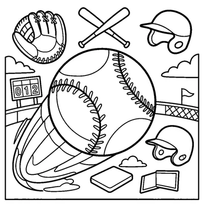 Baseball fliegt durch die Luft