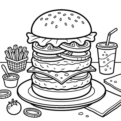 Katmanlı hamburger