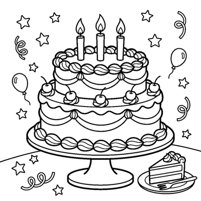 Torta di compleanno con panna