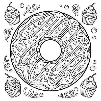 Donut com cobertura de açúcar