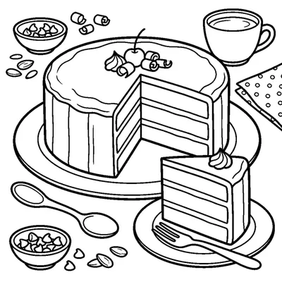 Bolo de chocolate fatiado