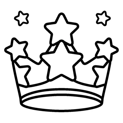 Princess crown decorated with stars