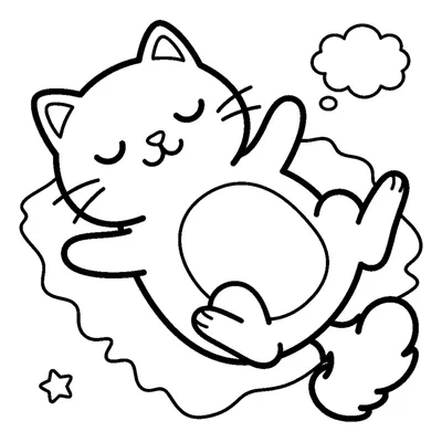Cute cat showing its belly