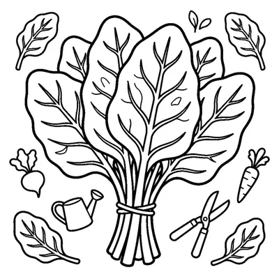 Bunch of leafy chard