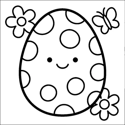 Cute spotted Easter egg