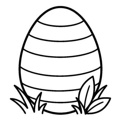 Colorful striped egg