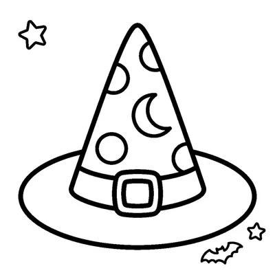 Fancy pointy witch hat