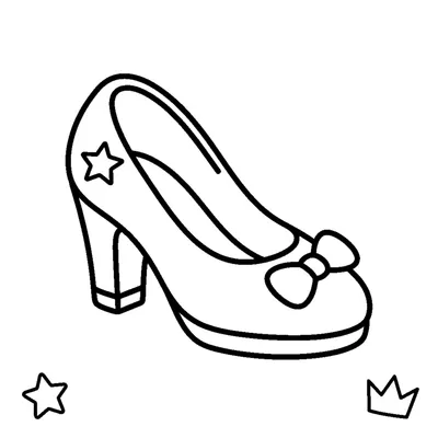 Sparkly little glass slipper