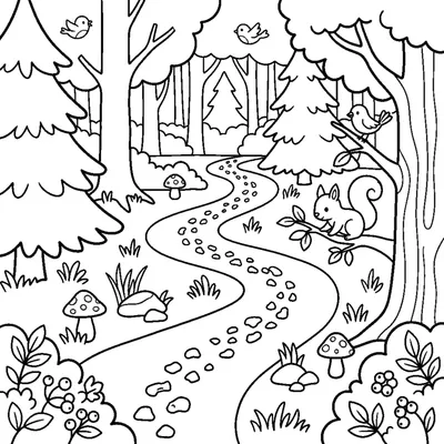 A trail of breadcrumbs in the forest
