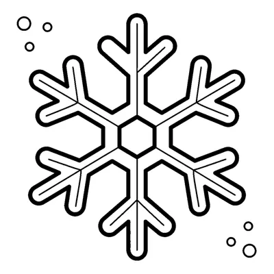 Large six-pointed snowflake
