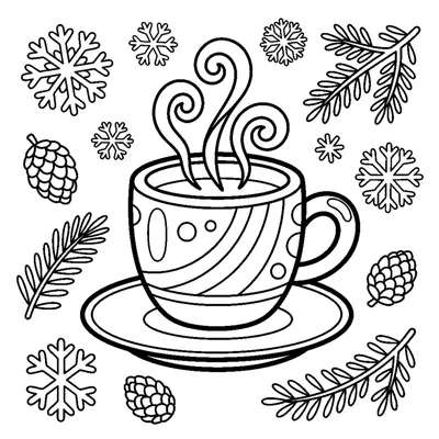 Tasse de boisson chaude fumante