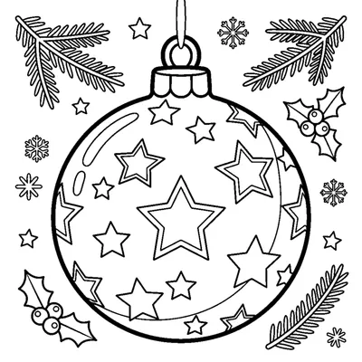 Shiny ornament with a star pattern