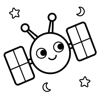 Tiny satellite with an antenna