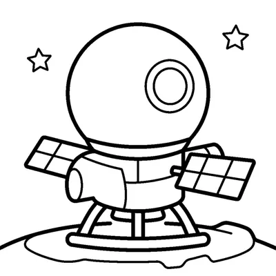 Little space station with a dome