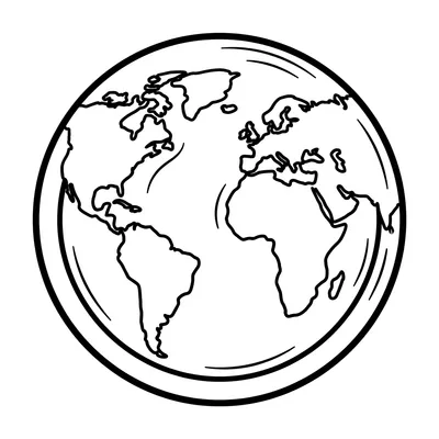 Página para Colorir do Planeta Terra