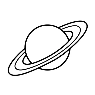 Página para Colorir do Planeta Saturno